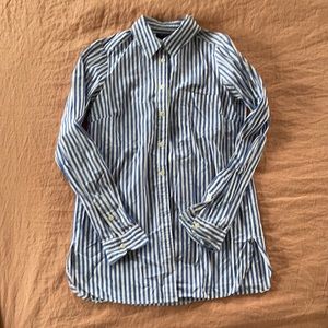 Topshop Pinstripe Button Down - Size US 2